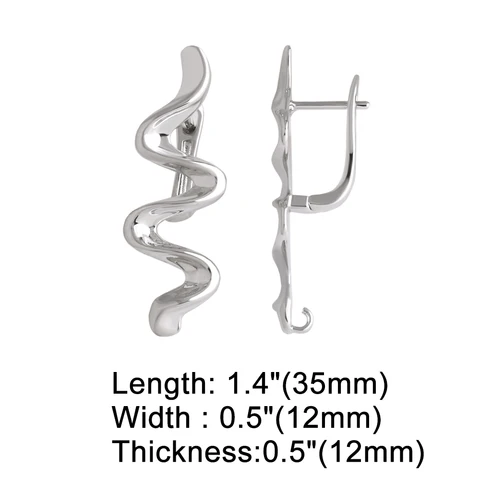 OCESRIO Серебряные/Золотые Крючки для сережек с музыкальной нотой