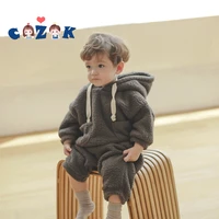 newborn baby girl baby boy clothes set soft long sleeve warm plush hoodie pants 2 pcs outfits infant autumnwinter clothing