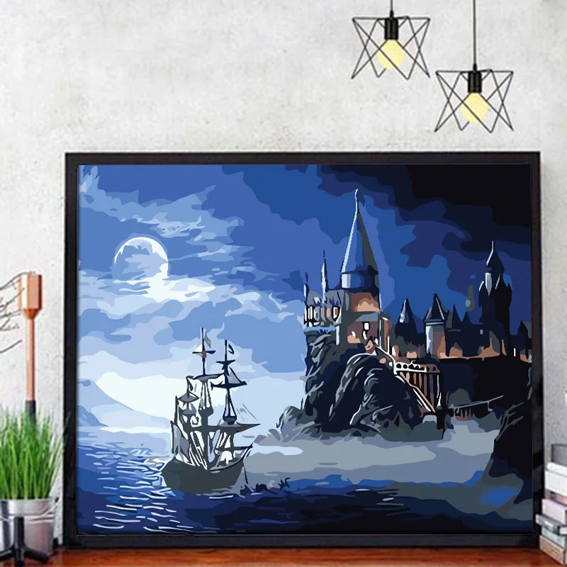 

20115Ann-Tulip diy Цифровая масляная живопись, картина маслом, акриловая Цветочная живопись, взрыв, ручная работа, пейзаж, живопись