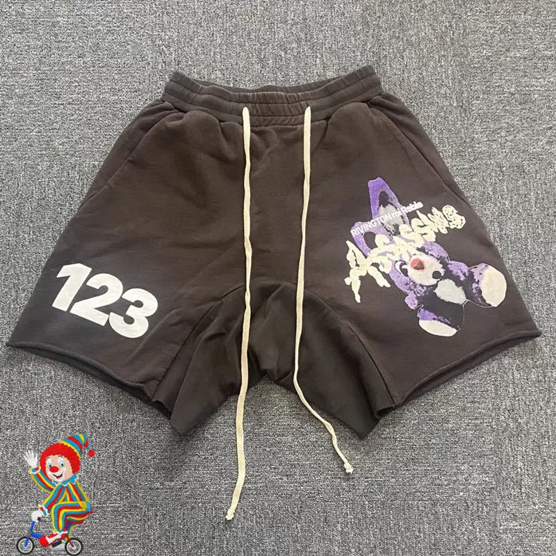 

RRR123 Shorts Graffiti Letters Cartoon Print Drawstring Men Women RRR 123 Short Pants