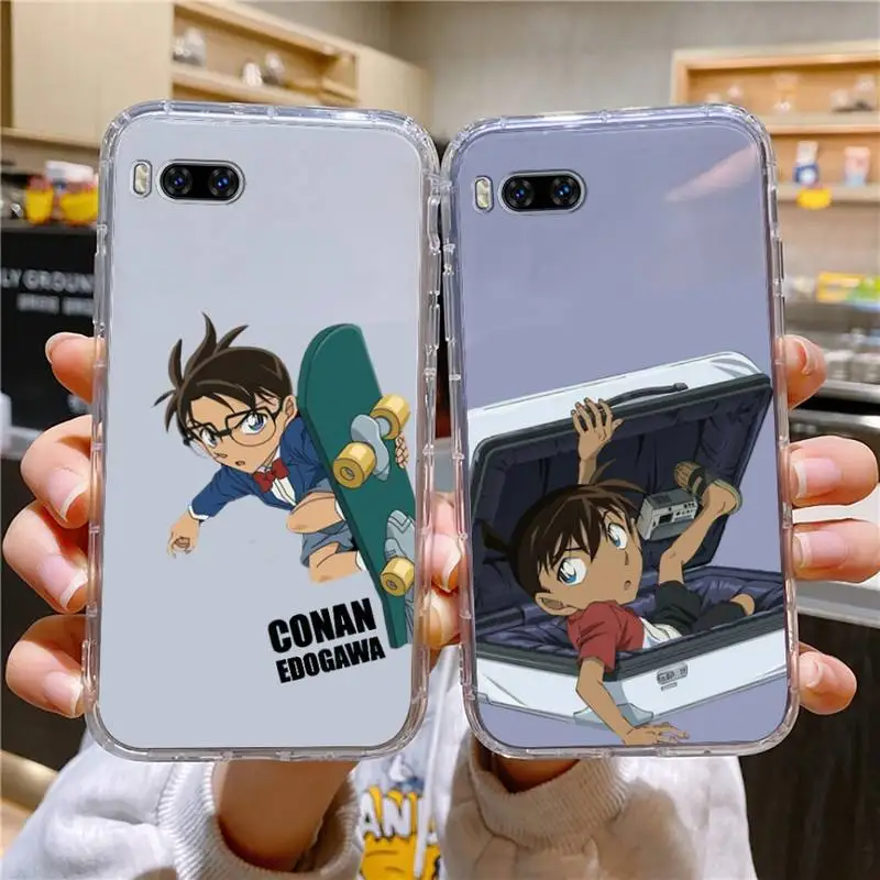 

Anime Detective Conan Phone Case For Huawei Mate P10 P20 P30 P40 P50 Smart Z Honor 50 60 70 Pro Lite Transparent Case