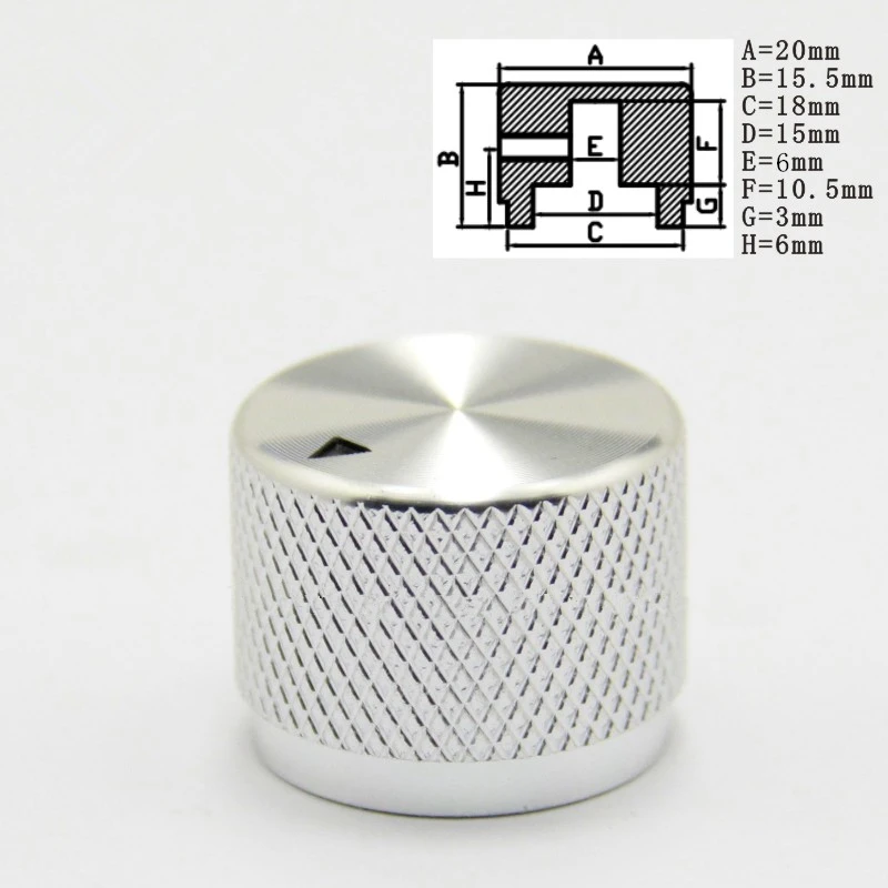 

Ручки регулировки из алюминия для потенциометров