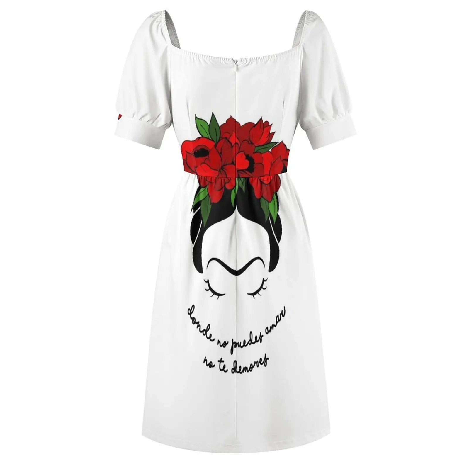 DONDE NO PUEDE AMAR TE DEMORES Платье с короткими рукавами Женское платье на день рождения