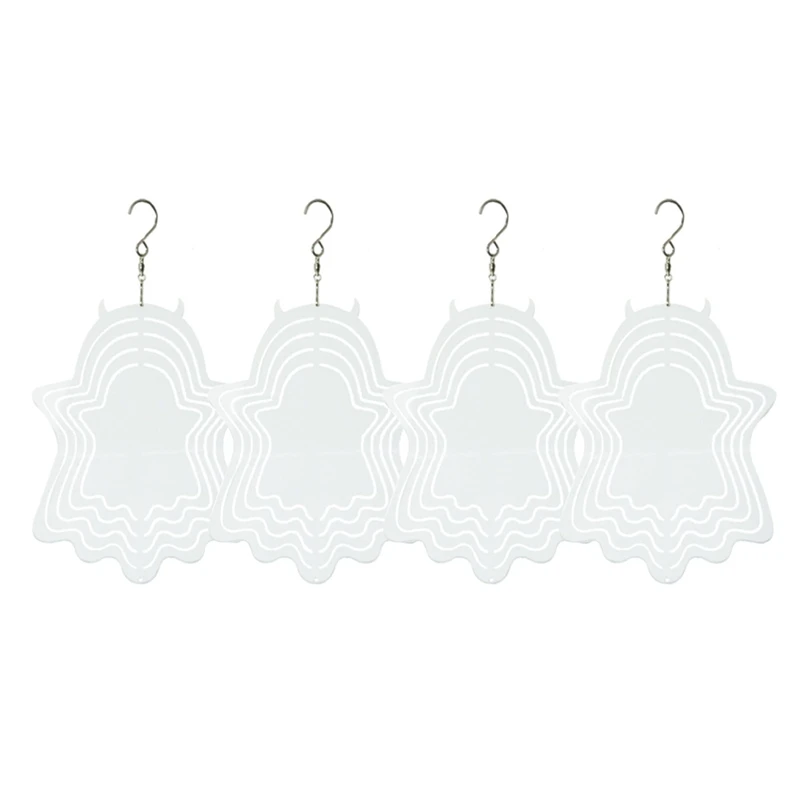 

4 шт., алюминиевые 3d-спиннеры для двора и сада