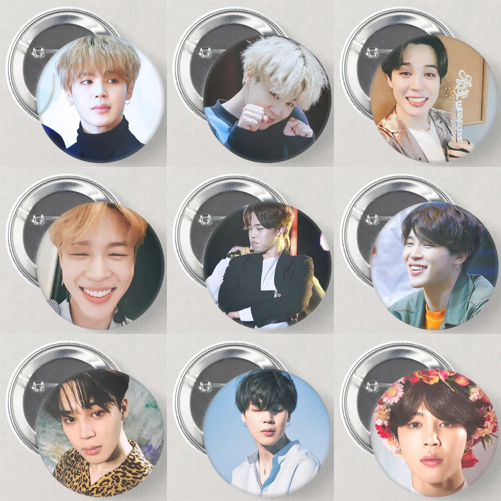 JIMIN Pin Bagdes BTSKPOP значок фаната булавка Кнопка KPOP Брошь для женщин девушек сумок Декор по всему миру популярный Idol Bangtang ювелирные изделия для мальчиков