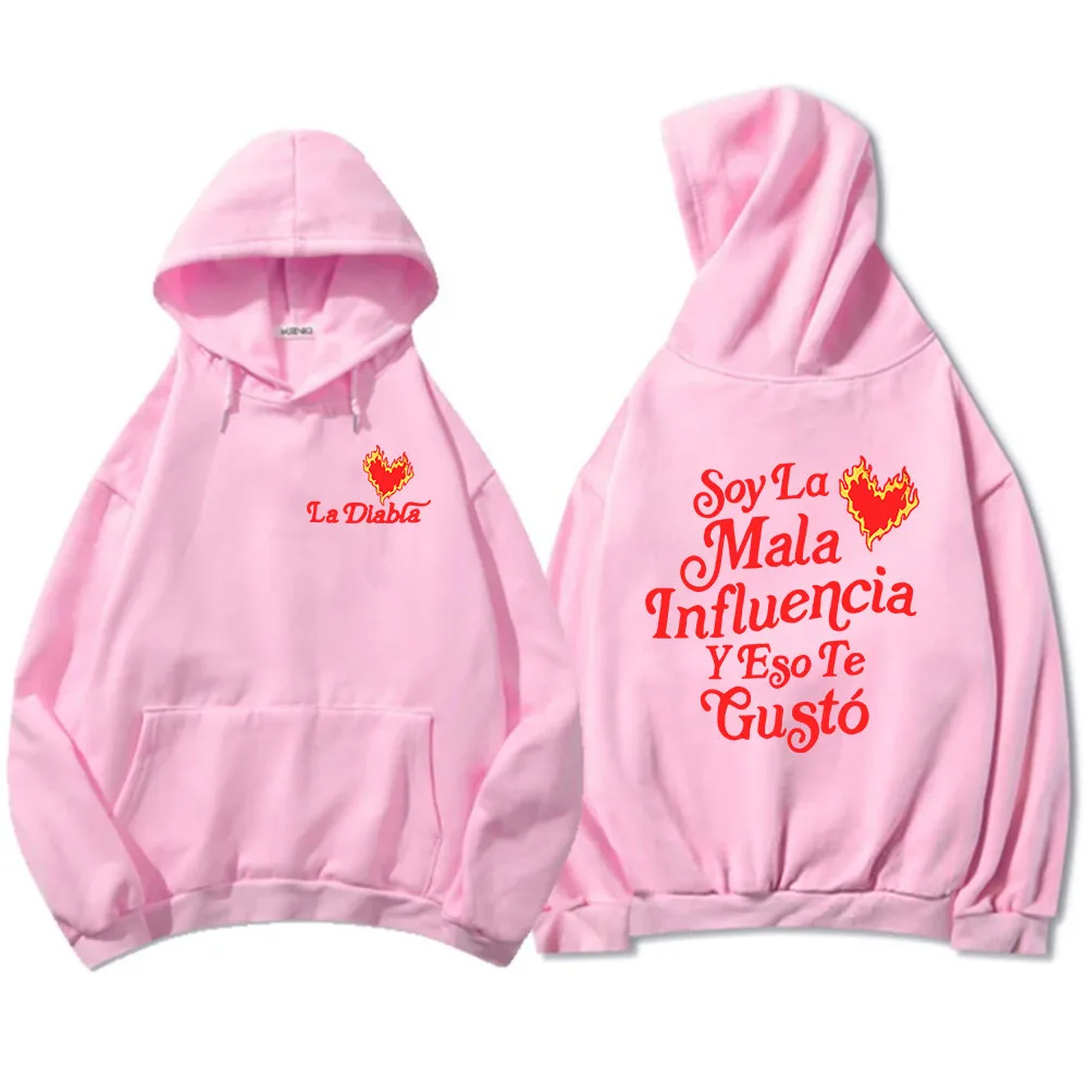 Мужские толстовки с капюшоном La диабла длинным рукавом и графическим принтом