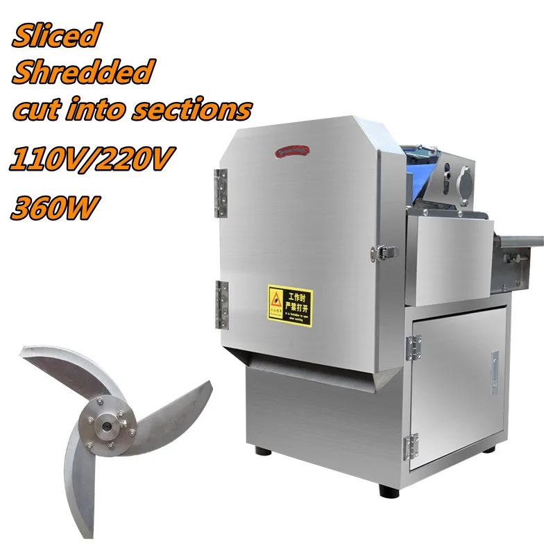 

Commercial Vegetable Cutting Machine Canteen Automatic Slicer Cutting Potato Green Onion Leeks Pickled Cabbage Shredded Pepper S