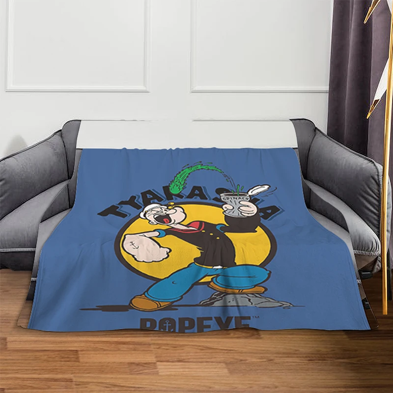 Одеяла для дивана A-Popeyes флисовое одеяло королевского размера постельное белье из