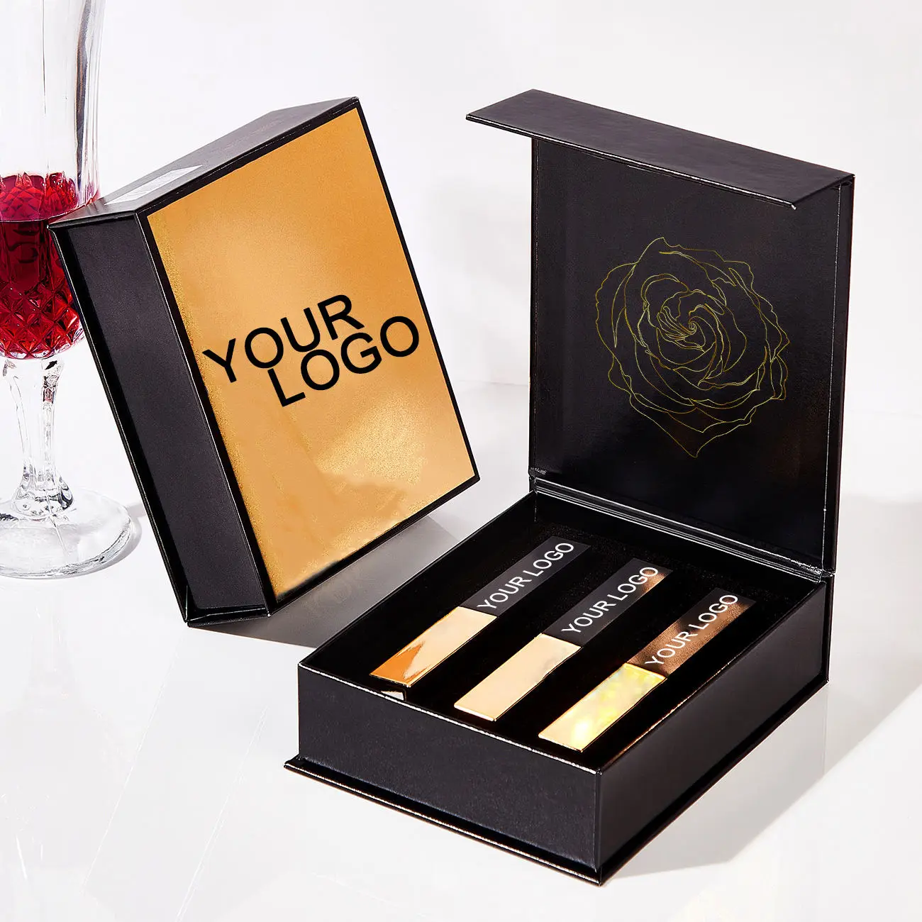 

Small tube lipstick matte lipstick set mist velvet high set gift box lipstick set make up lipgloss Dmg169