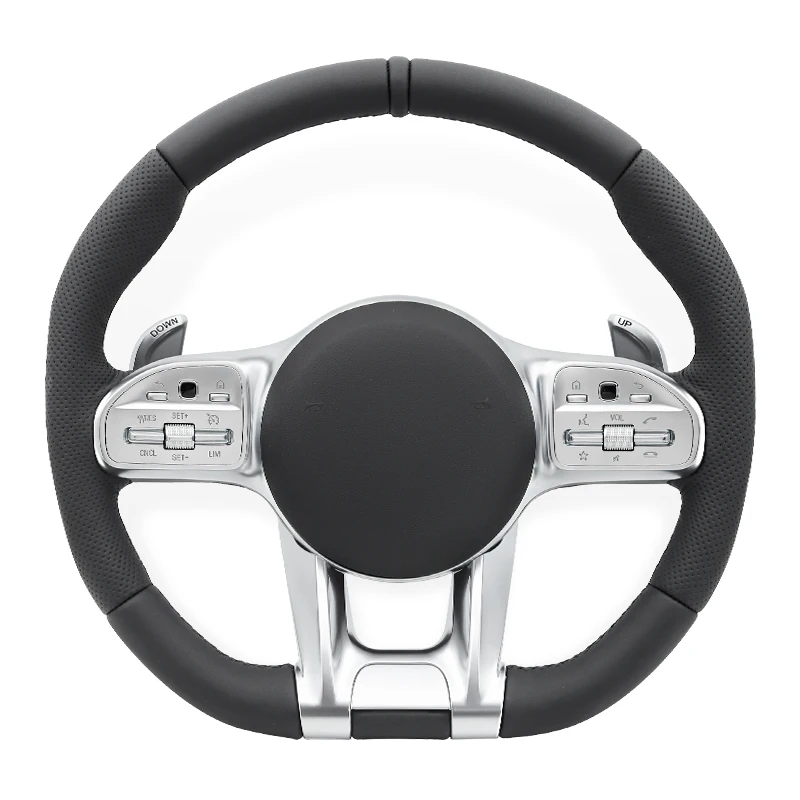 Фото Полный комплект автомобильного руля для Mercedes Benz AMG W205 W213 W222 W204 A45 W212 G63 C63 C63S GLE GLC GLA GLS A B C E S G V Class №1
