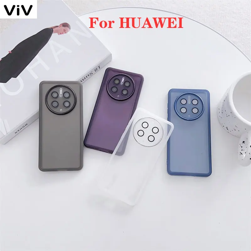 

Plating Camera Ring Protection Phone Cases For HUAWEI Mate 20 30 40 50 P40 Nova 9 Pro Soft Silicone Shockproof Bumper Back Cover