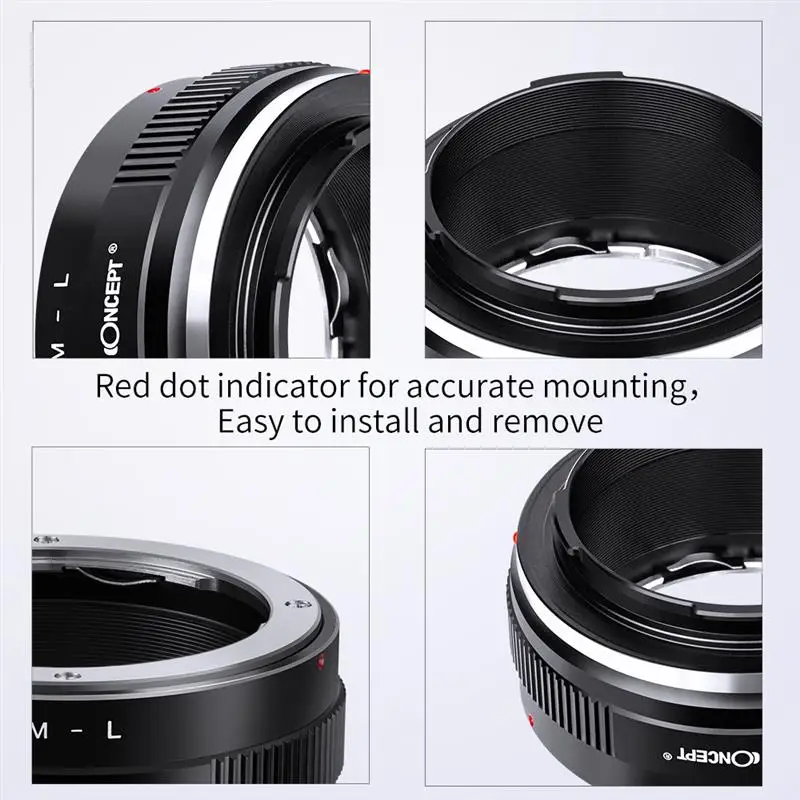 Description Picture 4 of itemK&F CONCEPT OM-L OM Lens to L Mount Adapter Ring for Olympus OM Mount to Sigma Leica Panasonic L mount Camera