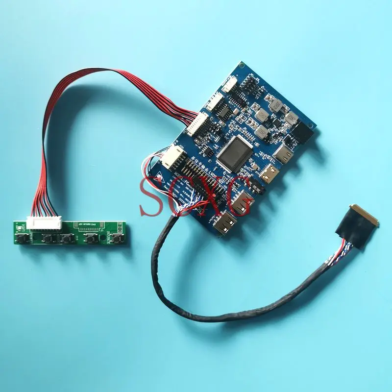 

Fit B156XW04 PCB 862 Driver Controller Board 1366*768 15.6" Laptop Monitor Kit DIY 40-Pin LVDS TYPE-C 2-USB Mini HDMI-Compatible