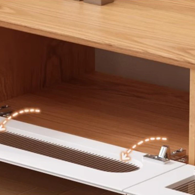 Современная подставка для телевизора деревянная низкая хранения