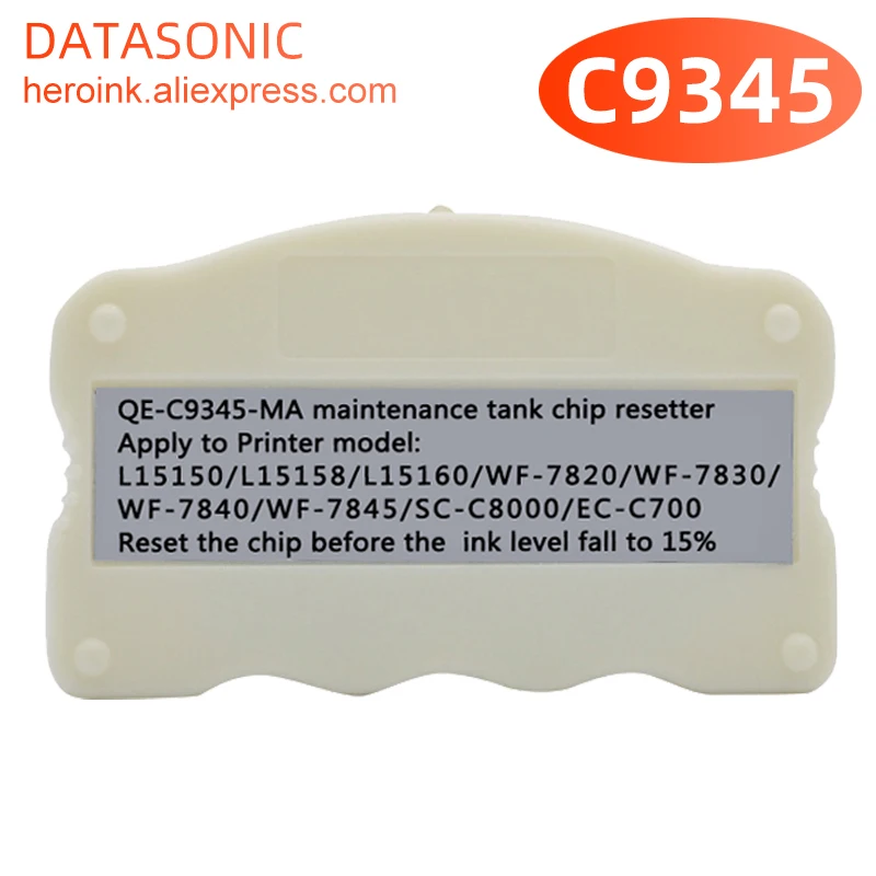 

C9345 Maintenance Tank Chip Resetter for Epson Printer ET-5800 16600 L15150 15160 WF7820 ST-C8000 L8168 L8188 ET-8550 ET-8500