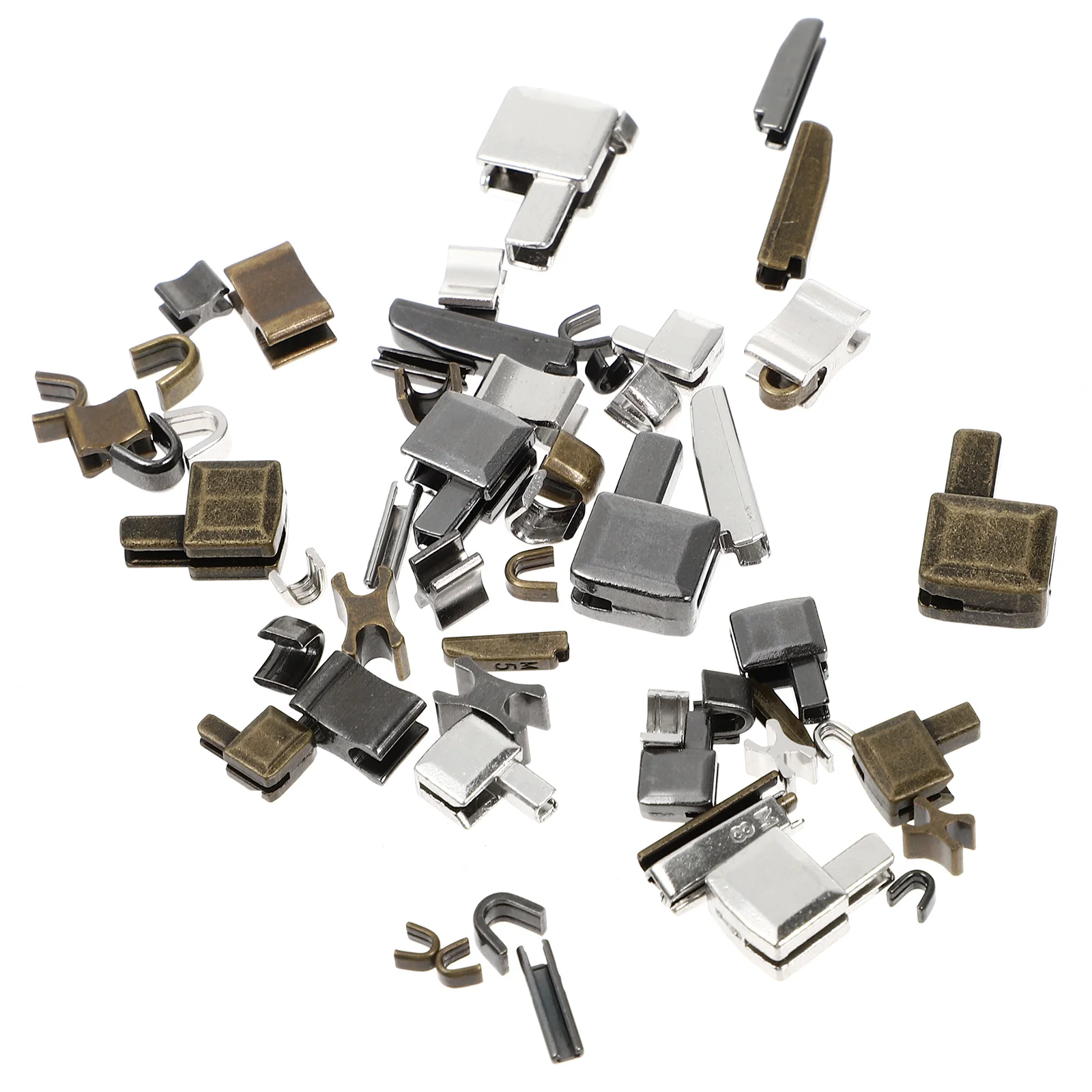 

Zipper Repair Kit Replacement Head Metal Stop Pin Insertion Slider Stopper Jacket Bottom Retainer Zip Fix Accessories Ends Parts