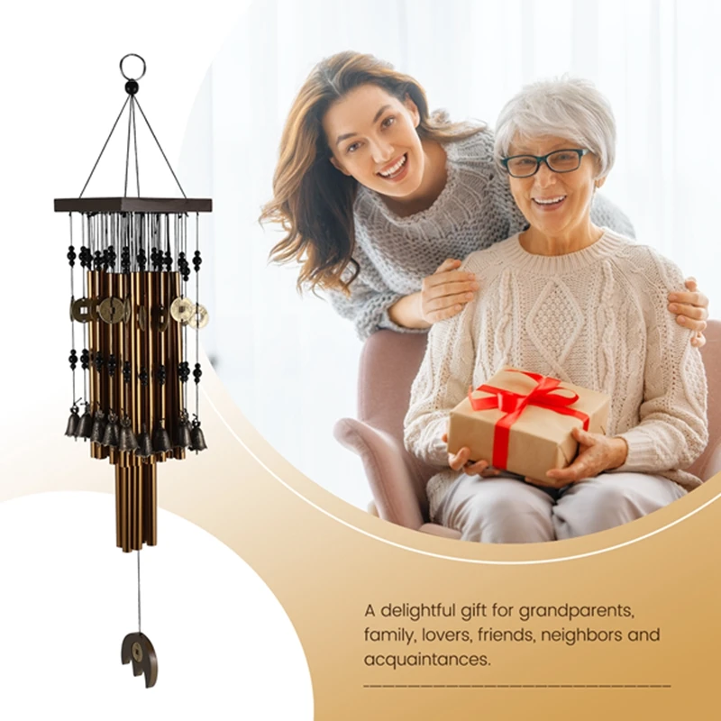 Наружный внутренний металлический трубчатый колокольчик с медным колокольчиком