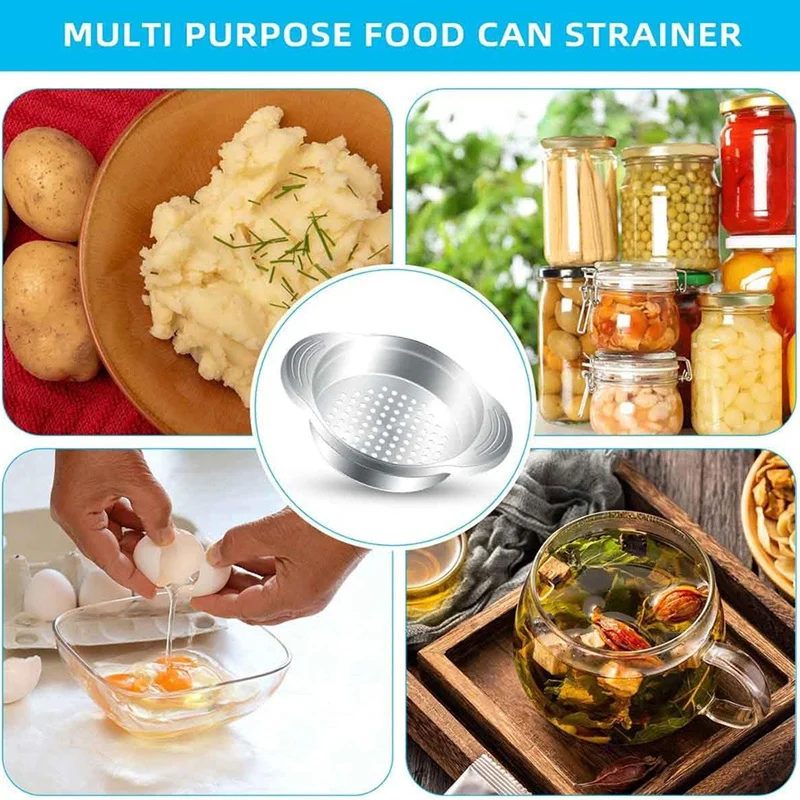 2 шт. сито для банок из нержавеющей стали пресс тунца пищевых слива масла