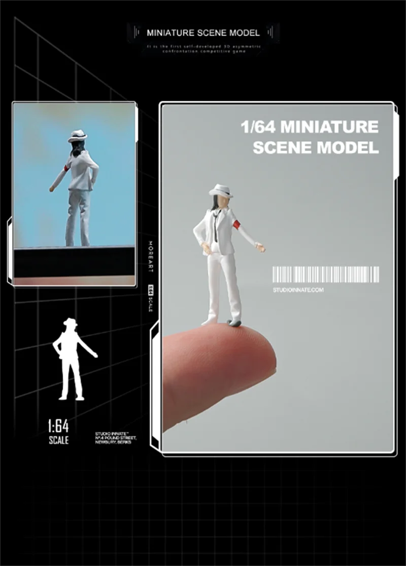 Экшн-фигурка в масштабе 1:64 Реалистичная каучуковая экшн-фигурка Джексона