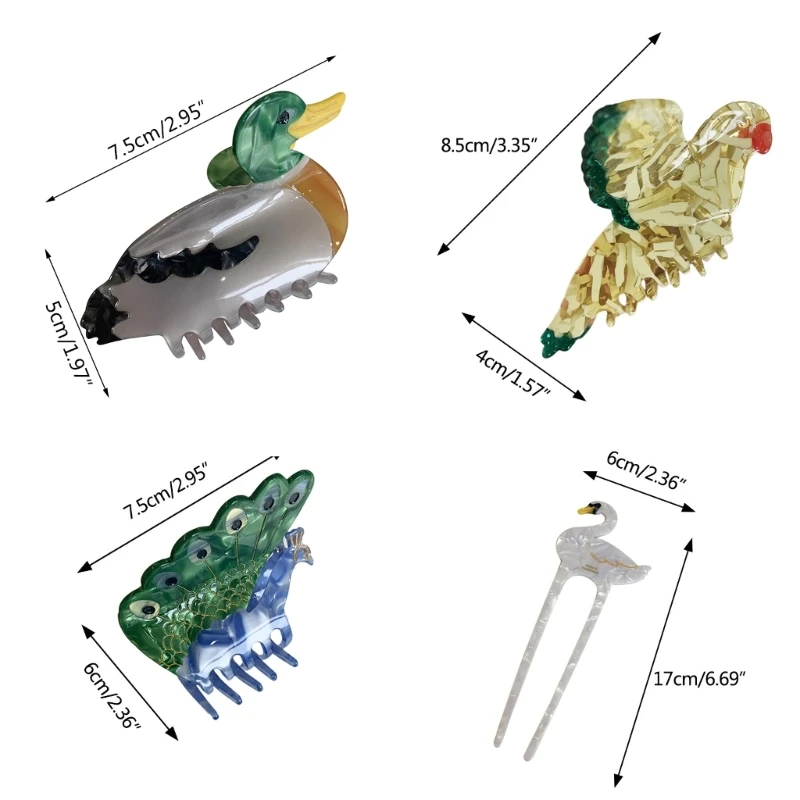 Заколка для волос с когтями животных милая заколка головные уборы заколки