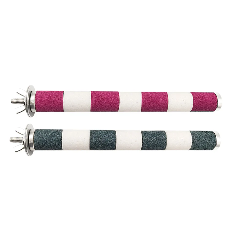 

Parrot Claw Beak Rod Training Behaviour Aids Bird Stainless Steel Frosted Station Rod Bird Cage Station Rod Pet Bird Supplies