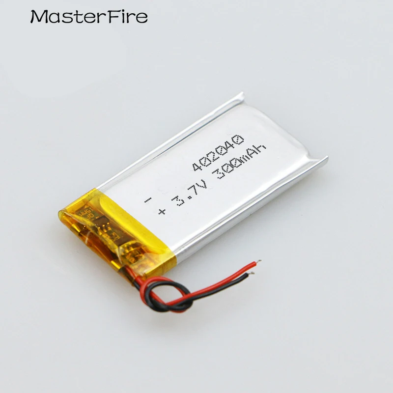 

402040 3.7V 300mah Rechargeable Polymer Lithium Battery Cell for Power Bank Massager Humidifier Tablet Camera Electric Toy