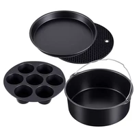 4 set pressure cooker steamer air fryer bakeware accesories compatible for ninja foodi 56 58 qtop101 op301 op30