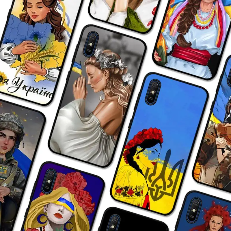 

Ukrainian girl Phone Case for Redmi 5 6 7 8 9 A 5plus K20 4X S2 GO 6 K30 pro