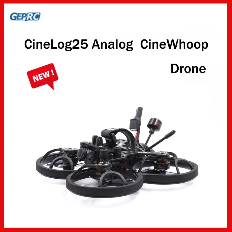 GEPRC CineLog25 Analog CineWhoop Drone Caddx EOS2/Runcam Nano2 Camera GEP-20A-F4 FC 600mW VTX 4500kv For RC FPV Quadcopter Drone