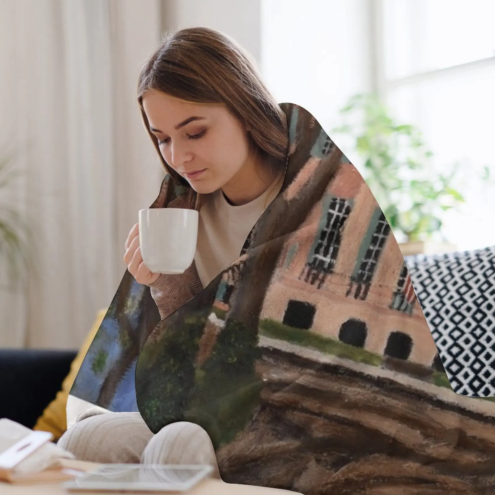 Одеяло Cistern Yard College of Charleston рождественское украшение милые клетчатые одеяла