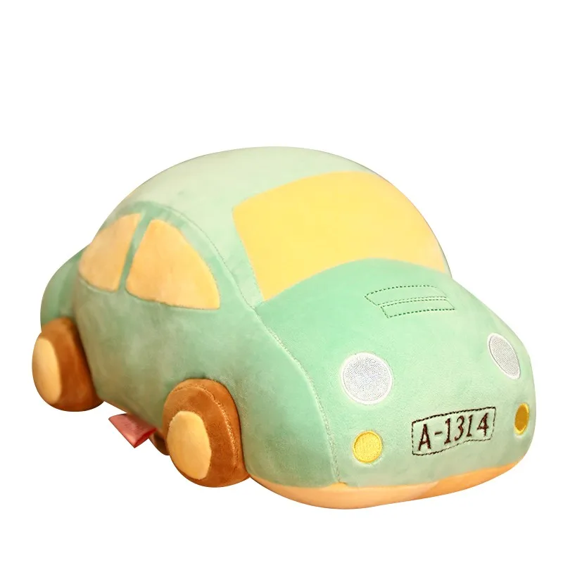 

New Kawaii Bus Car Model Plush Toys Colorful Dolls Stuffed Soft Pillow Creative Birthday Gift For Boys Children