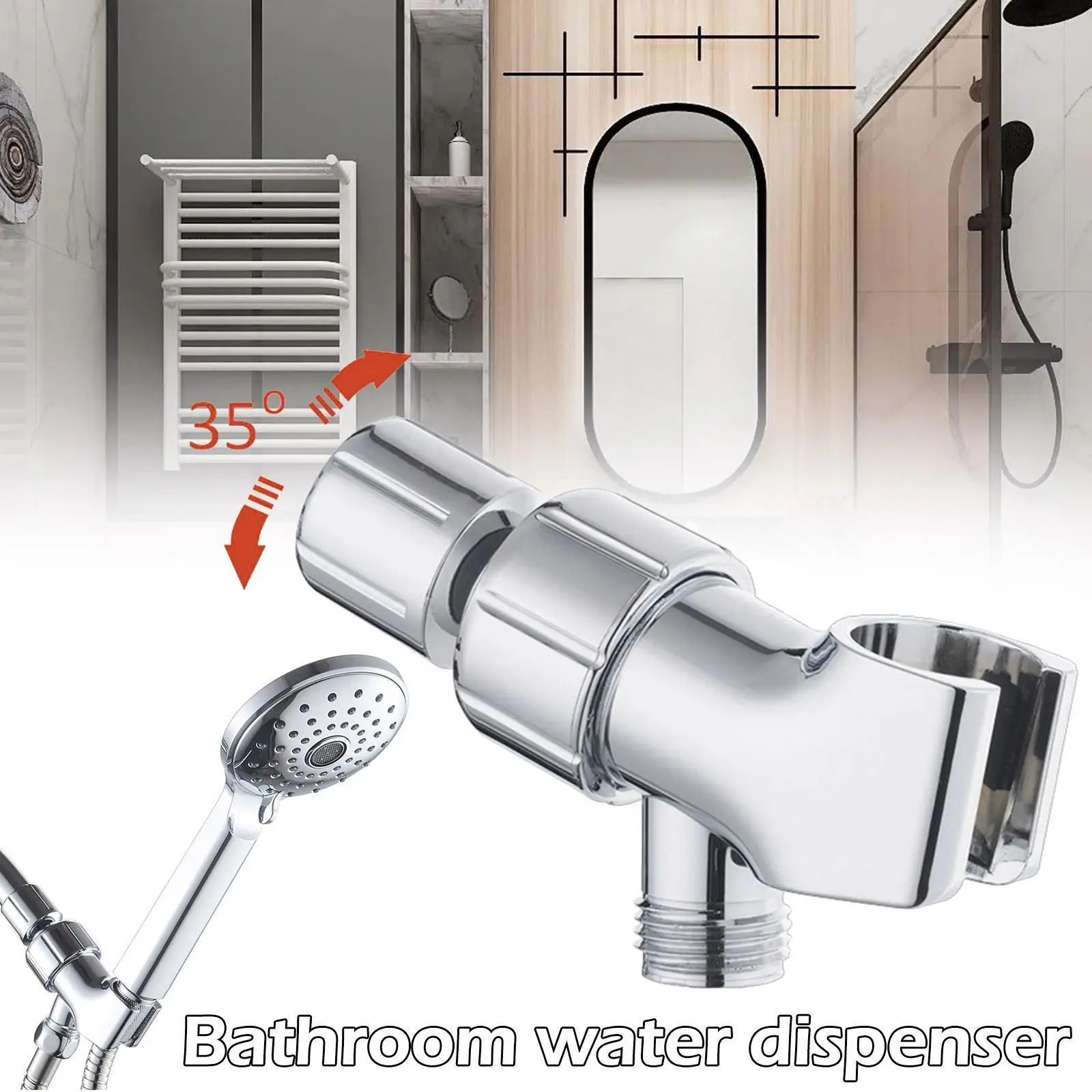 

Регулируемый держатель для душевой лейки A3P4, настенный держатель на присоске для душа, аксессуары для ванной комнаты