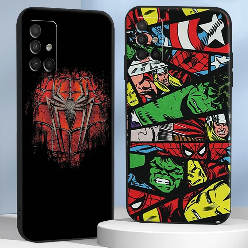 

US MARVEL Anime Phone Cases For Samsung S20 FE S20 Lite S8 Plus S9 Plus S10 S10E S10 Lite M11 M12 S21 Ultra Coque Unisex