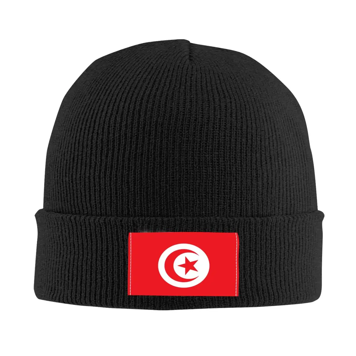 Tunisia Flag Skullies Beanies Caps Unisex Winter Warm Knit Hat Men Women Cool Adult Bonnet Hats Outdoor Ski Cap 1