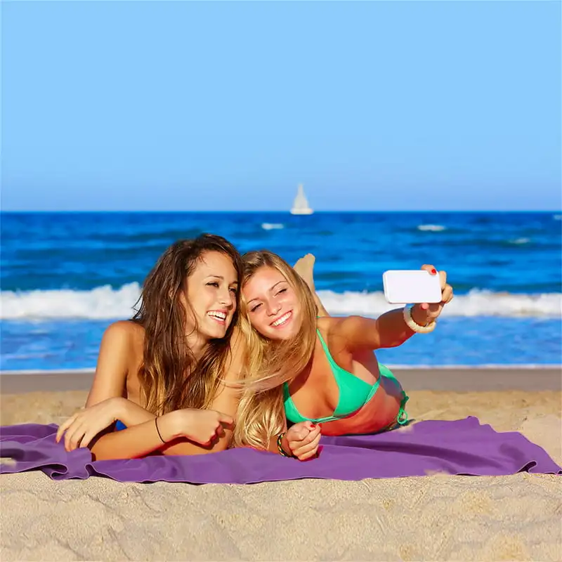 

Quick Dry Microfiber Beach Camping Towel 30" x 60" Purple