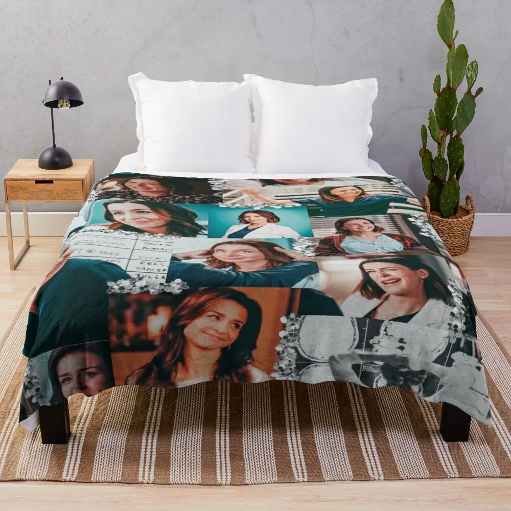 

amelia shepherd collage :) Throw Blanket luxury thicken fleece blanket knitted plaid