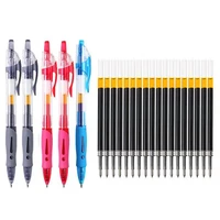 50378pcslot retractable gel pen refills set 0 5mm blackbluered gel ink replaceme press school office writing stationery