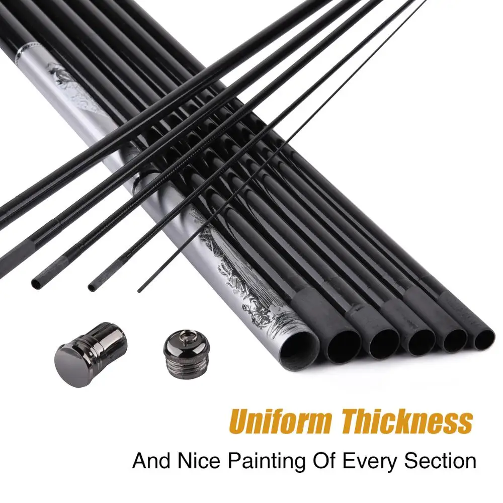 Телескопическая рыболовная удочка Goture телескопическая из углеродного волокна с