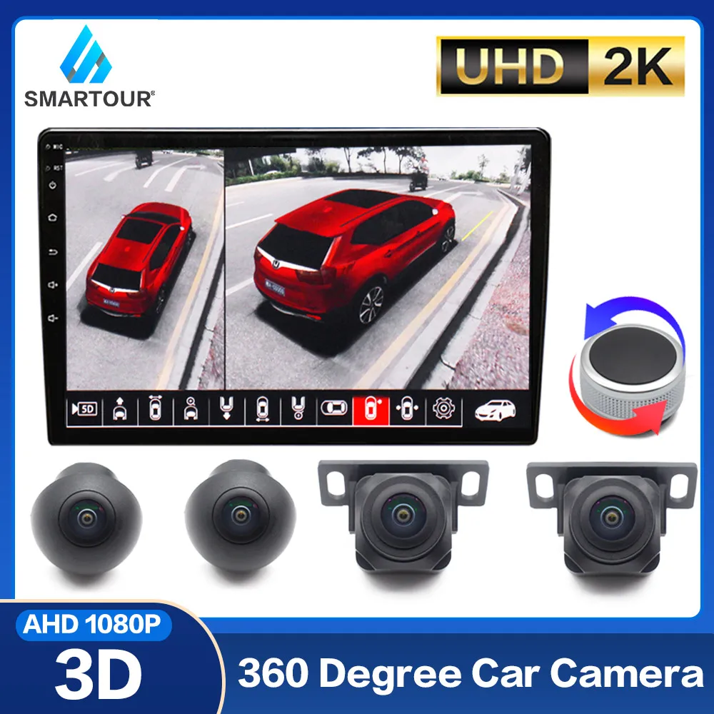 

SMARTOUR Автомобильный HD 3D 360 система объемного обзора птицы система панорамы вождения 4-канальный видеорегистратор «рыбий глаз» Автомобильная...