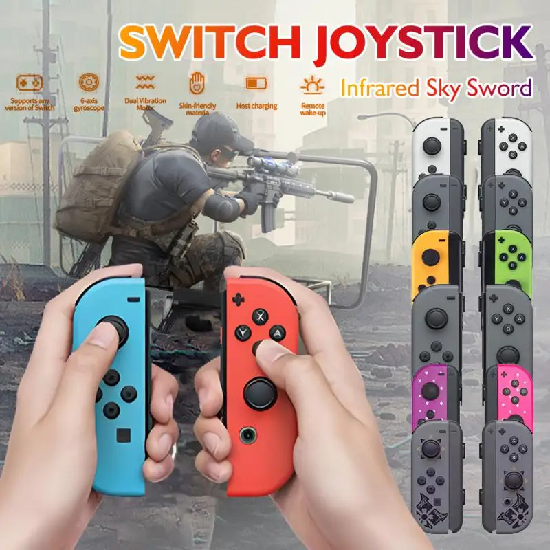 

Bluetooth-контроллер для переключателя с левой и правой ручкой, совместимый с Nintendo Switch Oled LITE, беспроводной геймпад для Nintendo Switch