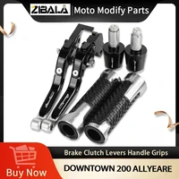 downtown motorcycle aluminum brake clutch levers handlebar hand grips ends for yamaha downtown 200 allyeare