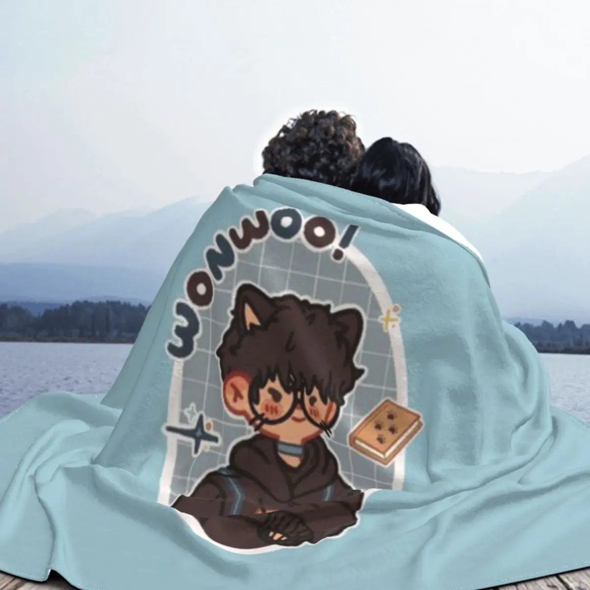 WONWOO ! Ультрамягкое одеяло из микрофлиса