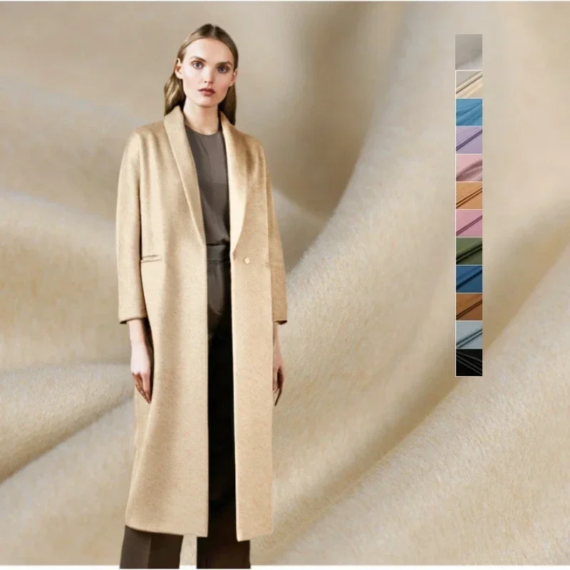 Двусторонняя флисовая ткань Vicuna брендовое модное дизайнерское пальто плотная