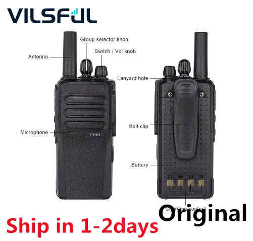 Vilful T199 Cheapest Walkie Talkie App 3G Pocket FM Network Poc Radio Smooth Wireless Intercom Long Range