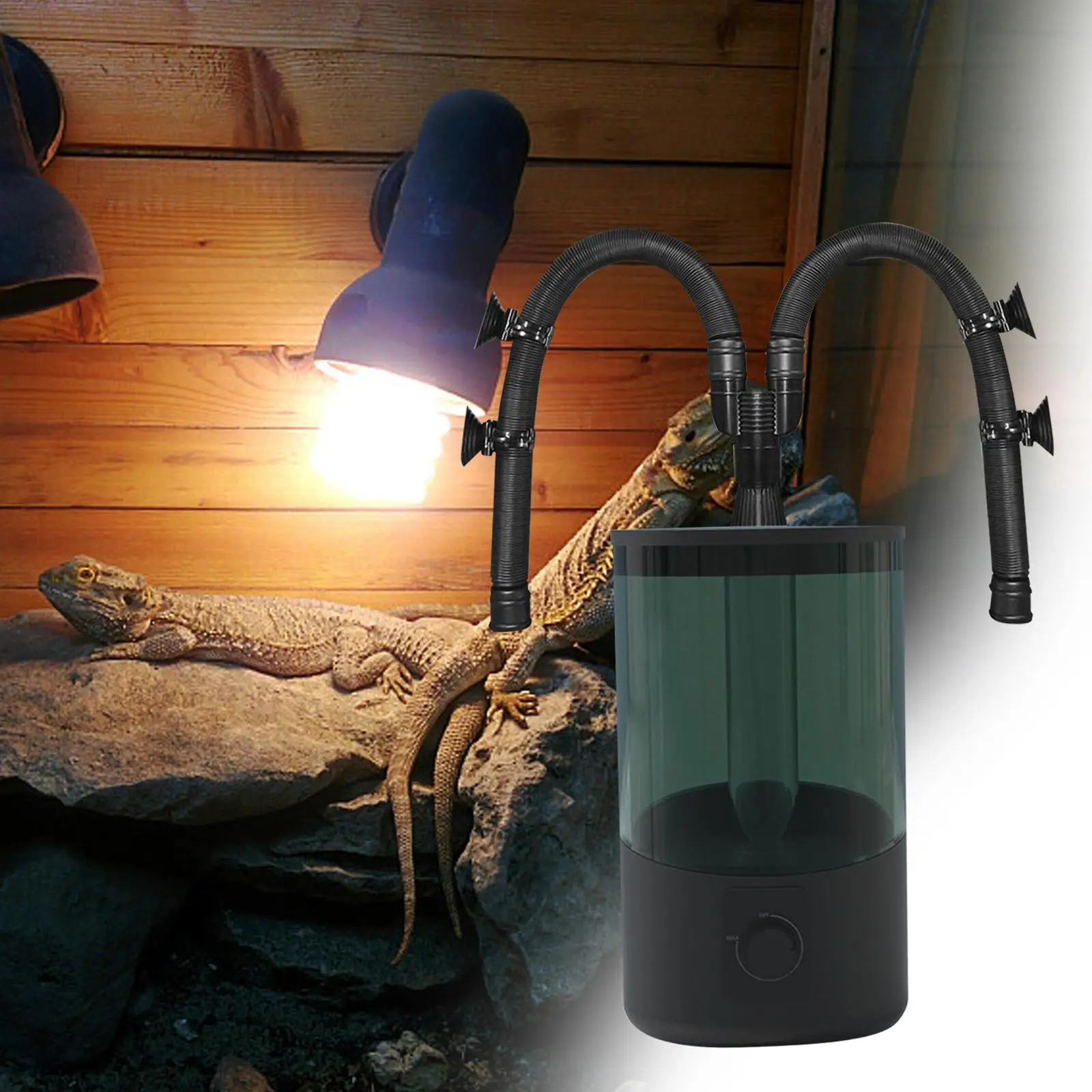 With Hose, Adjustable Sprayer Mute Vivarium Fog Machine For Tortoise Amphibians Pet Supplies