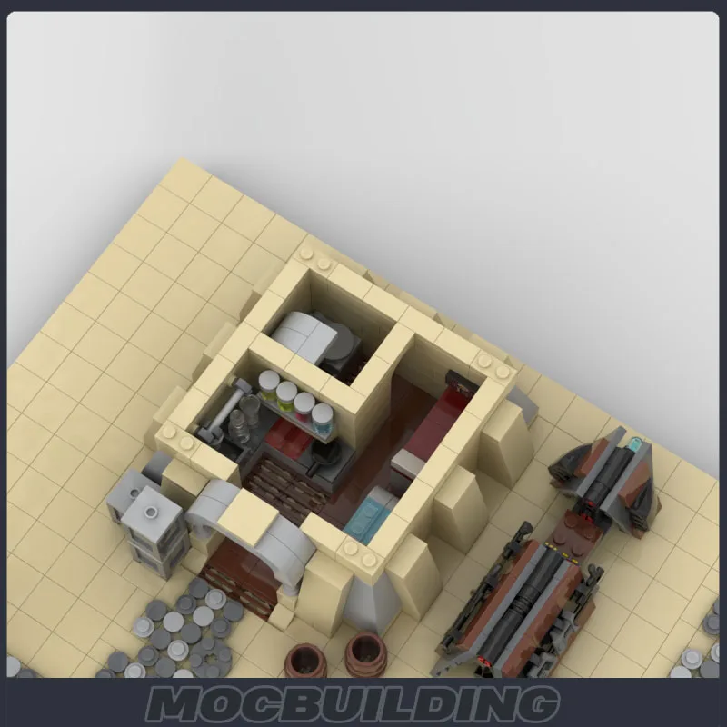 UCS MOC космический фильм секретная база строительные блоки военная защита подвал