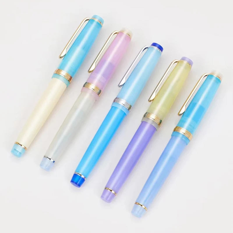 JinHao 82 Fountain Pen Four seasons Ink Pen Spin Converter Filler EF F M Nib Business Stationery Office School Supplies Pens images - 6