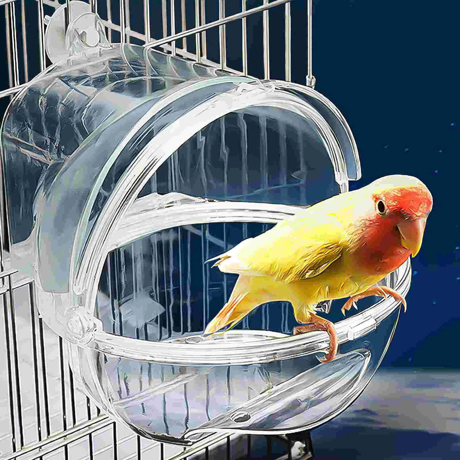 

Bird Bathtub Parakeet Bath Parrot Bathing Box Bird Cage Bath Parrot Bath Box Cages Canary