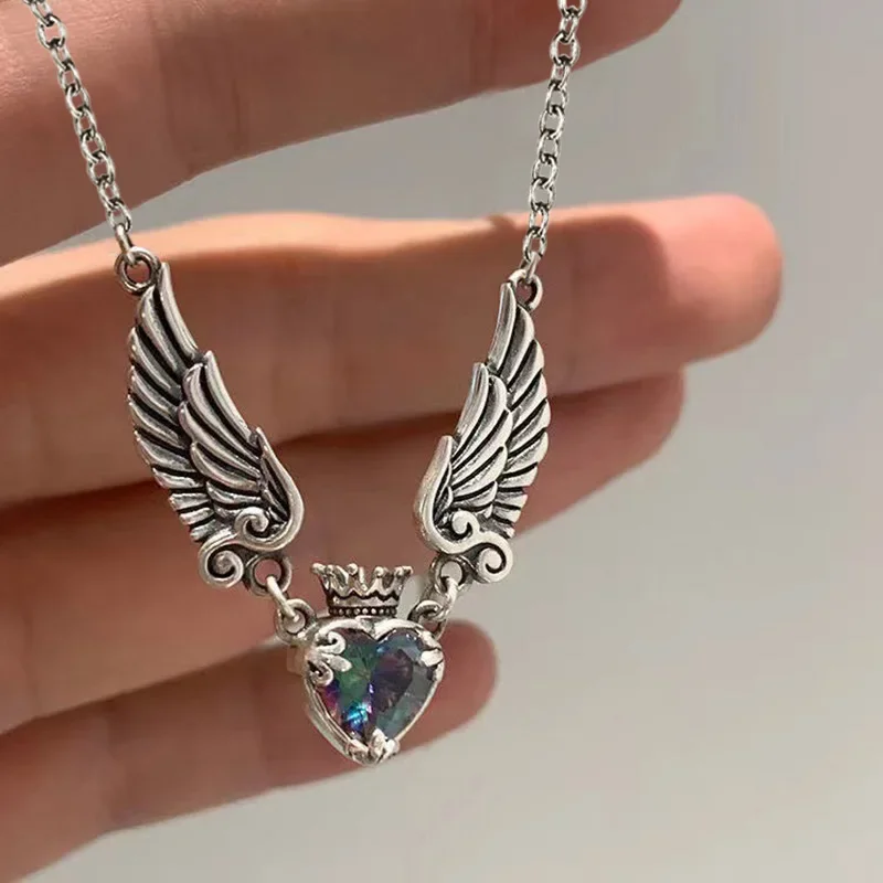 Новое европейское и американское ожерелье с подвеской в виде короны любви