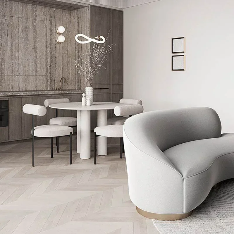 Роскошный свадебный обеденный стул кожаный для одного человека макияж